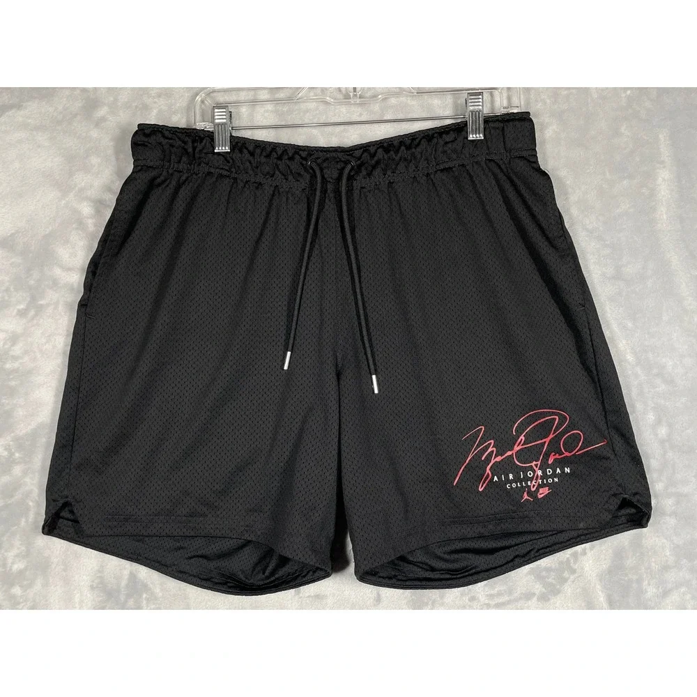 Jordan Flight Collection Mens XL Black Mesh Basketball Shorts Lined Michael